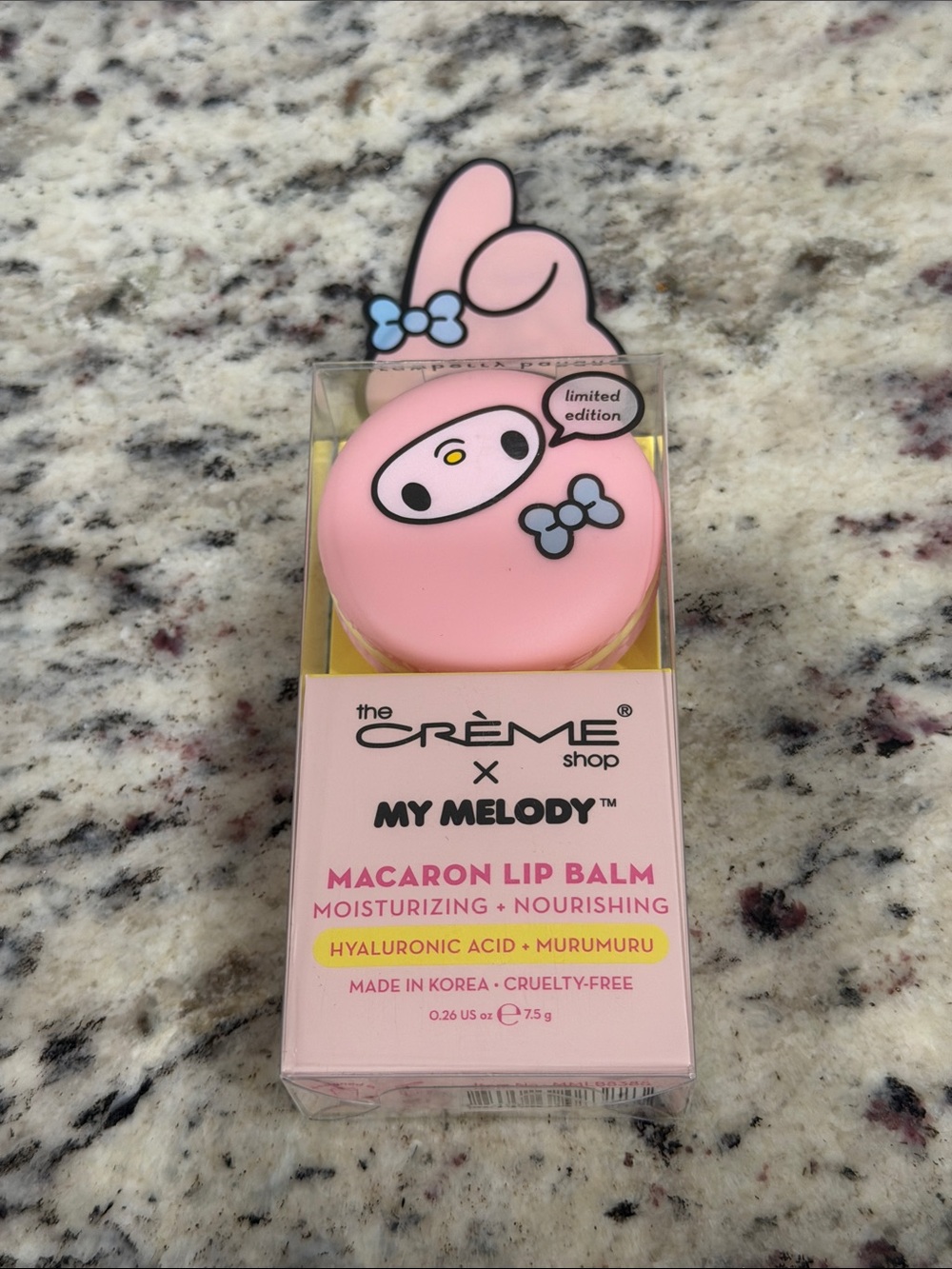 The Crème Shop x Melody Macaron Lip Balm Strawberry Banana - New